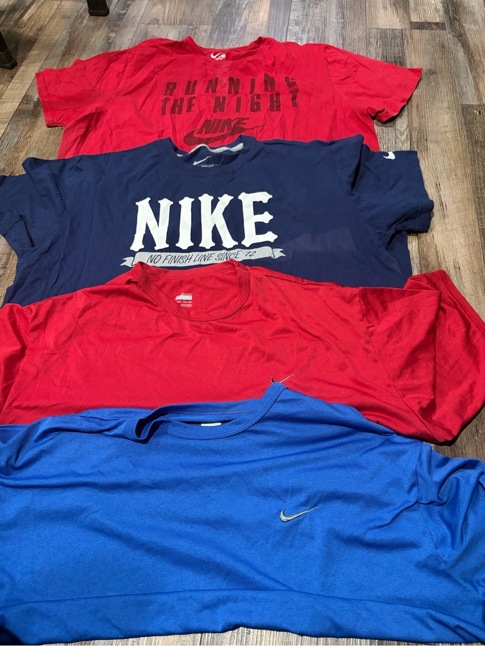 Nike Mixed Red and Blue Tee Bundle